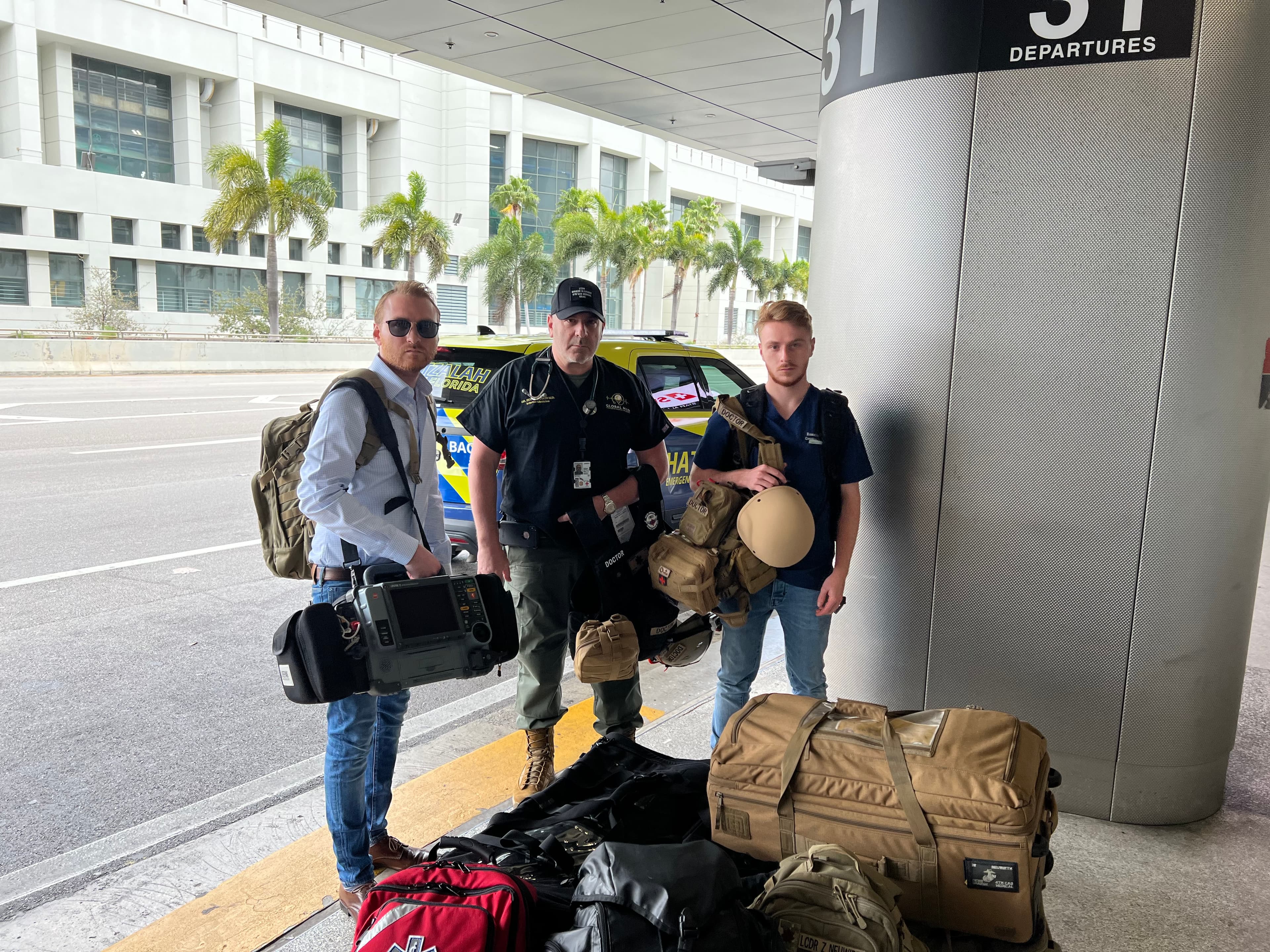 GLOBAL MED team on its way to provide care to its patients