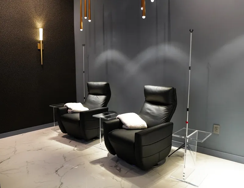 IV therapy lounge at Bay Harbor Islands location